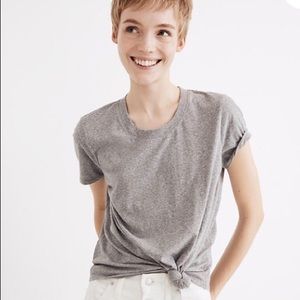 Madewell grey knot tee